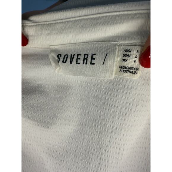 Sovere White Corset Button-Up Shirt — Size S - Picture 6 of 6